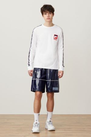 FILA Andro Shorts Navy / White,Mens Clothing | CA.EIGWBT673